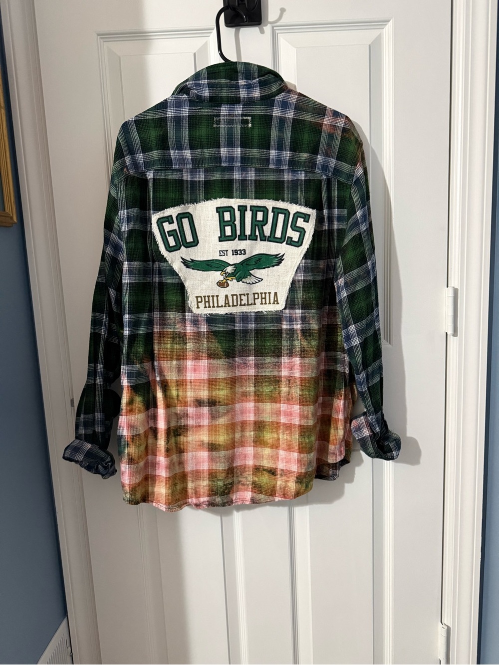 Philadelphia 'Go Birds' Green Plaid Women’s Top